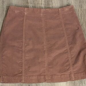 Free People Rust Mini Skirt